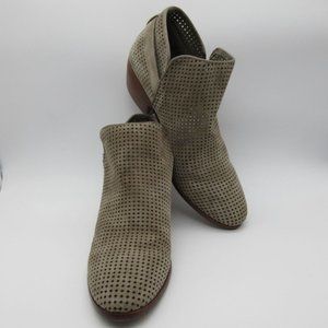 Sam Edelman women's Paula perforated mesh suede leather ankle boots‎ 8M